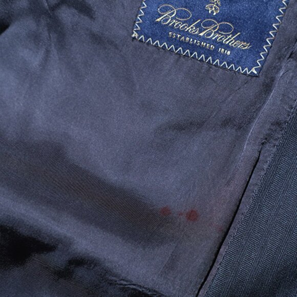 Brooks Brothers 1818 100% Madison Suit Grey Herringbone – 44L / 39W – Made in US - Picture 6 of 9